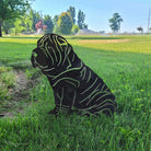 Shar Pei Metal Silhouette