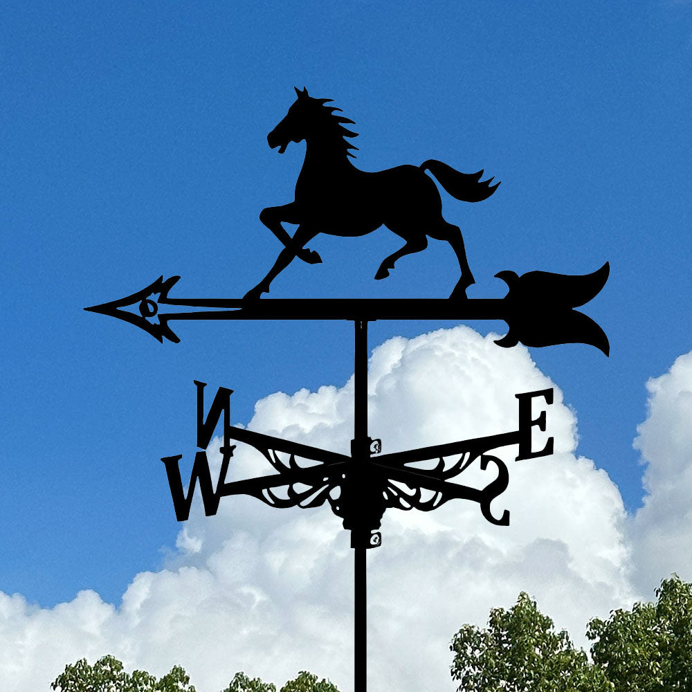 Galloping Horse Stainless Steel Weathervane